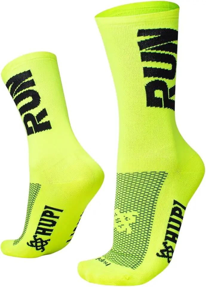 Meia Hupi Run para Corrida Preto/branco, Cor: Preto/branco