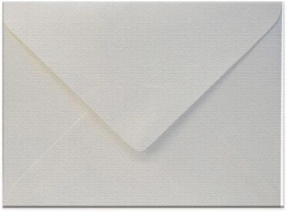 Envelope Convite 120 g/m² Textura Linho pacote de PP, Papel offset, (16×22 cm), Branco, Romitec, 10 unidades