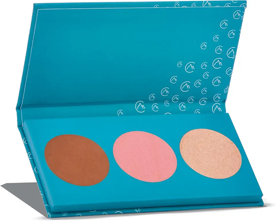 Paleta Blush Iluminador e Contorno Catharine Hill Trio Sculpt Chill Multifuncional (1022/K2 - Cor 02, 9g)