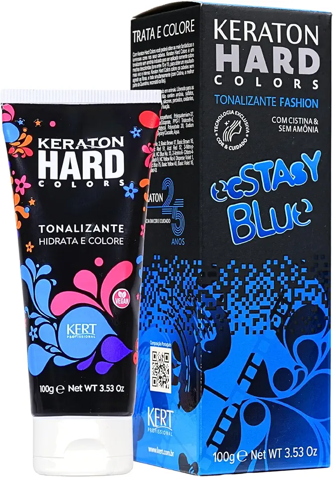 Keraton Tonalizante Hard Colors 100G Ecstasy Blue