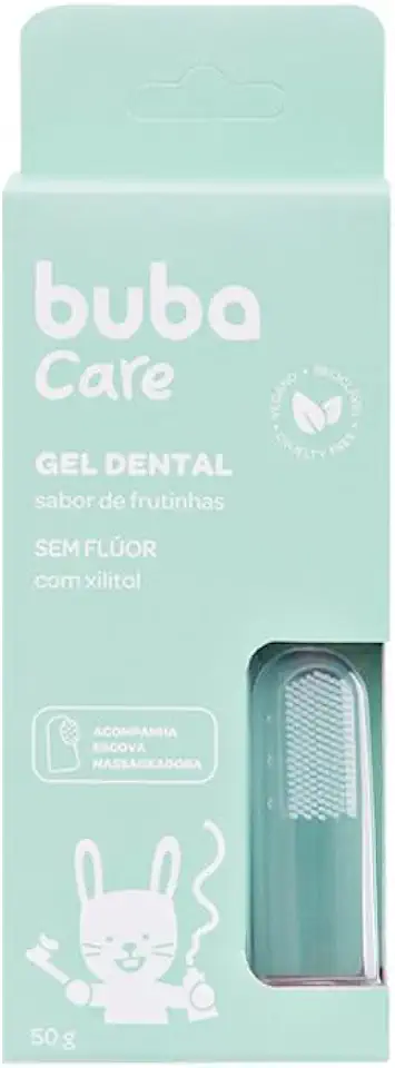 Buba Care, Gel Dental para Bebê, Sem flúor, 50 G