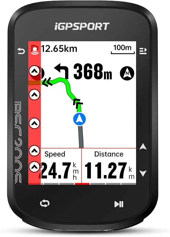 iGPSPORT Bsc200S Gps Bike Computer, Navegação De Rota Sem Fio, Tela De 2,5'', Bluetooth Ant+ Cycle Computer Ipx7 À Prova D'Água