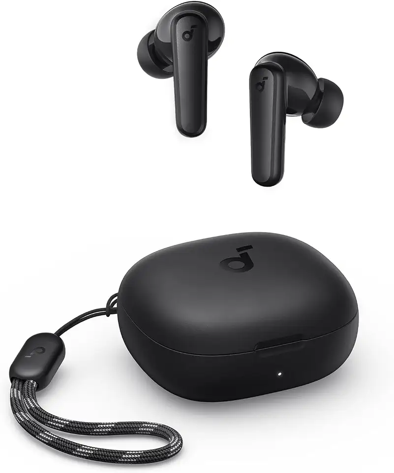 soundcore P20i da Anker, Fone de Ouvido Bluetooth 5.3, Graves Potentes, Drivers de 10mm, 30H de Reprodução, Resistência à Água, 2 Mics IA, Personalização de Som via App, Fone sem fio tws, Preto