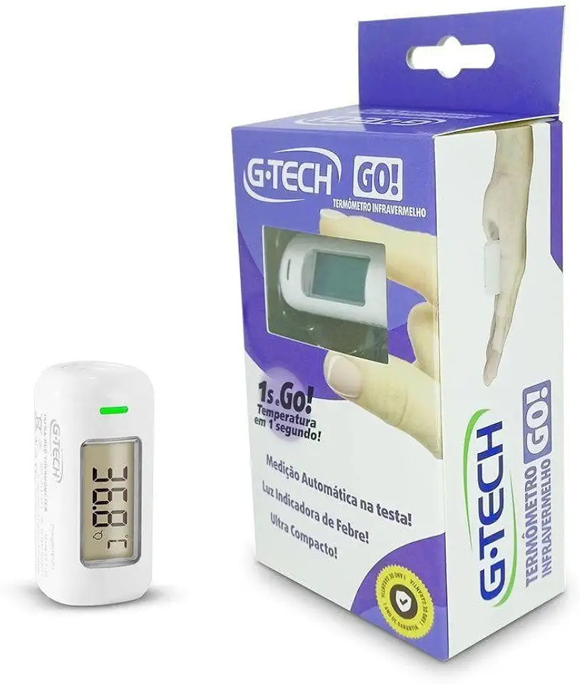 G-Tech Termômetro Infravermelho Ultracompacto De Testa Go