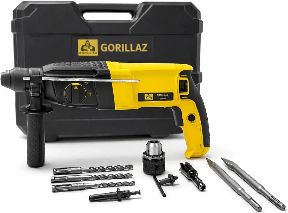 Gorillaz Martelete Rompedor 960W 26MM SW10 220V com 3 Funções Amarelo