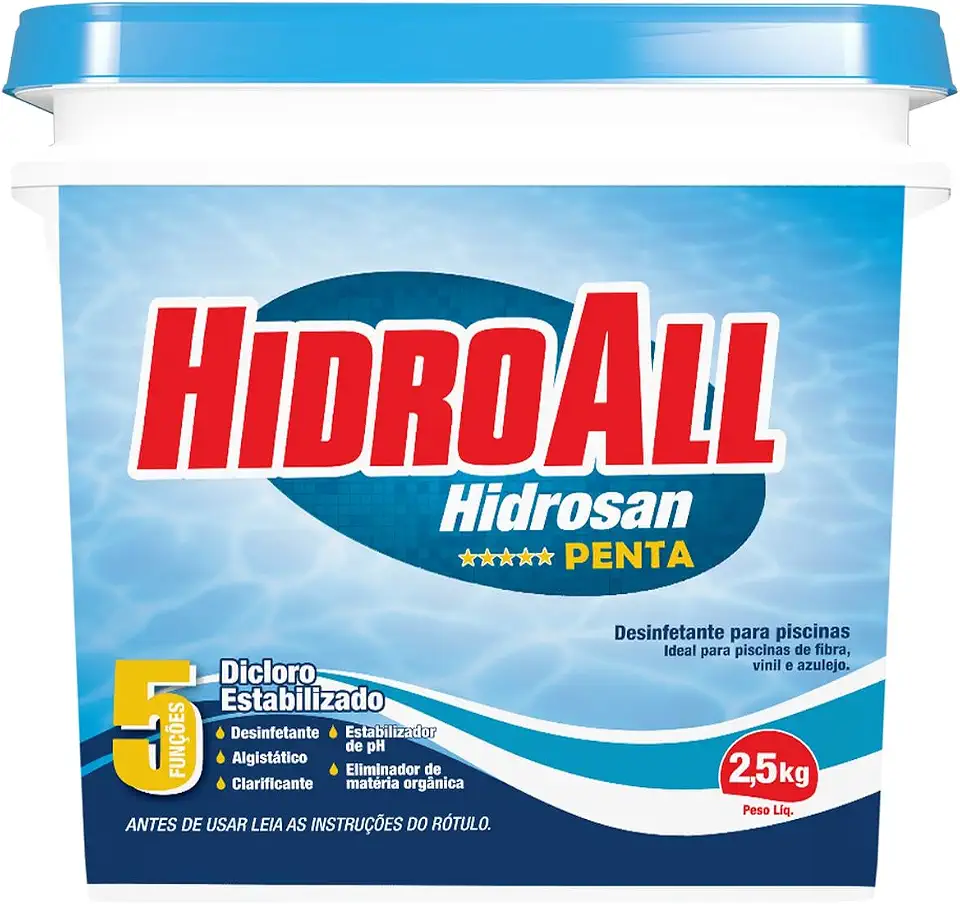 HidroAll Balde cloro granulado Hidrosan Penta 2,5 kg