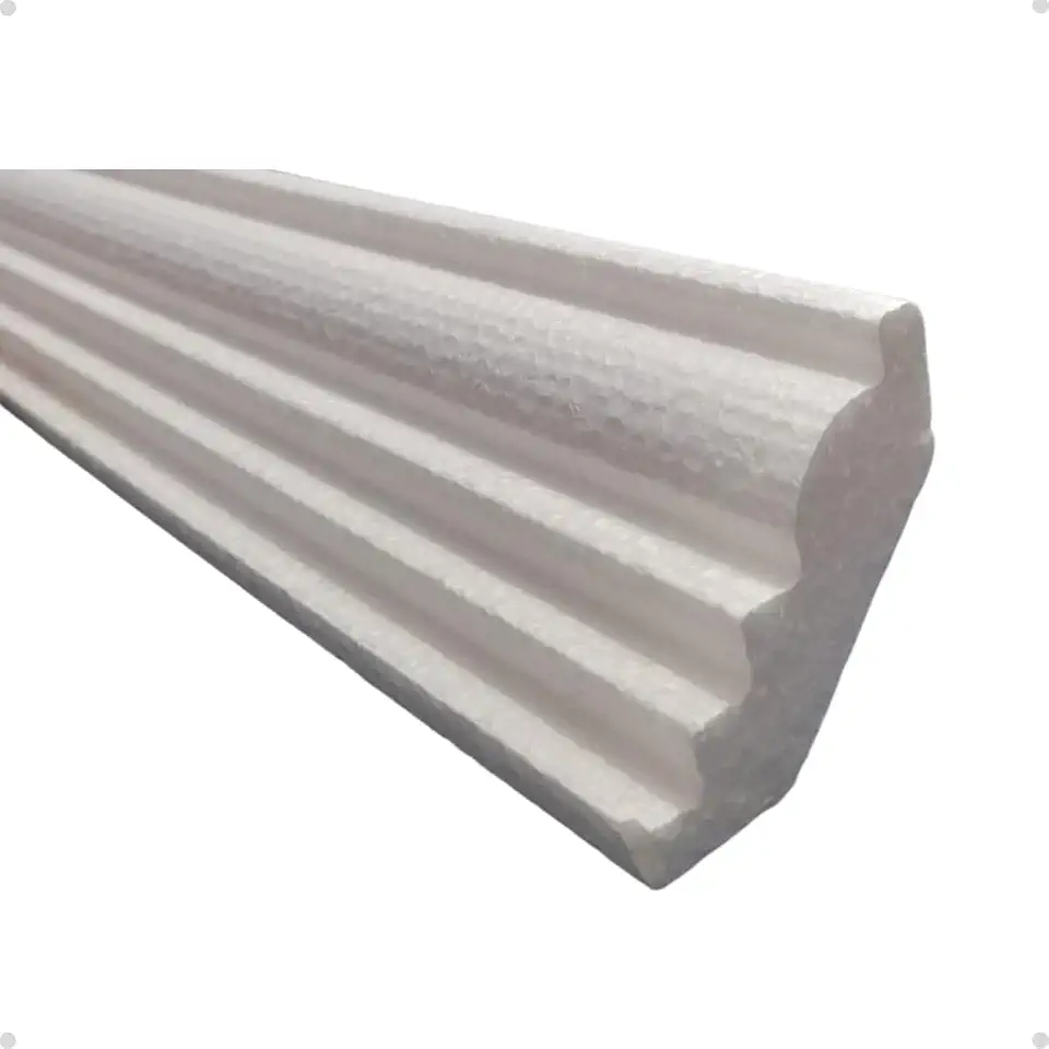 Moldura Teto Isopor eps Sanca Roda Forro roda teto Kit 10m - Modelo PP3D - Hobbyart Molduras