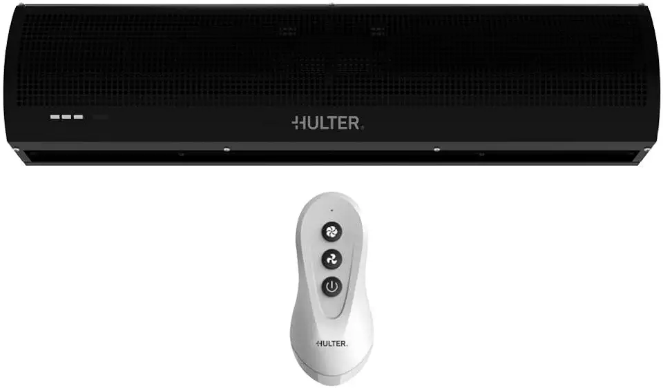 Cortina de Ar Hulter 120 cm Com Controle Preta - 220V