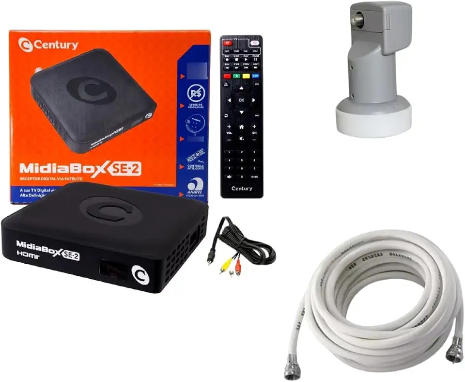 Kit Receptor Digital Banda C/ku Full Hd B7
