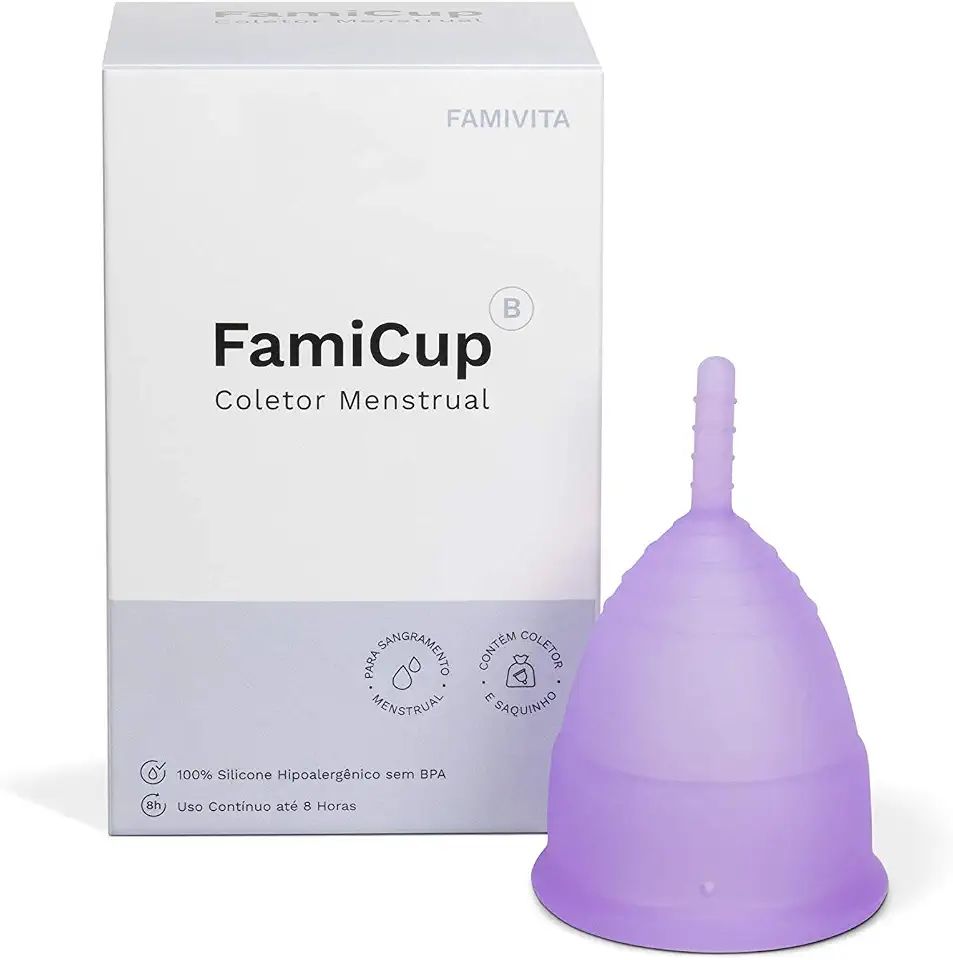 FamiCup - O coletor menstrual reutilizável de silicone 100% hipoalergênico (B - 25ml)
