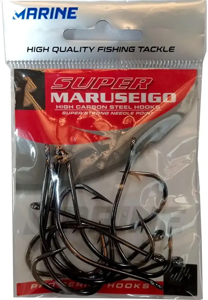 Anzol Super Maruseigo Black Nickel N° 30, Pacote com 10