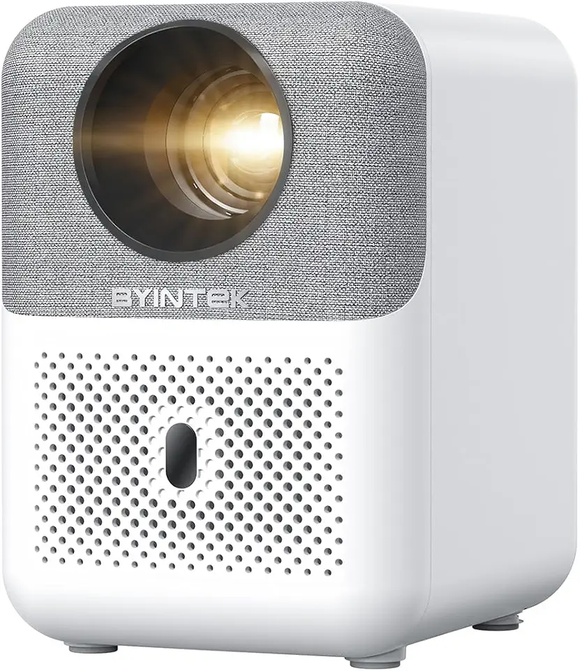 BYINTEK Projetor U4, Suporta 4K 1080P Full HD, Foco Automático, WiFi Inteligente e Projetor BT 5.0, Alto-falante Bluetooth, 400 ANSI Lumens, Adequado Para Home Theater