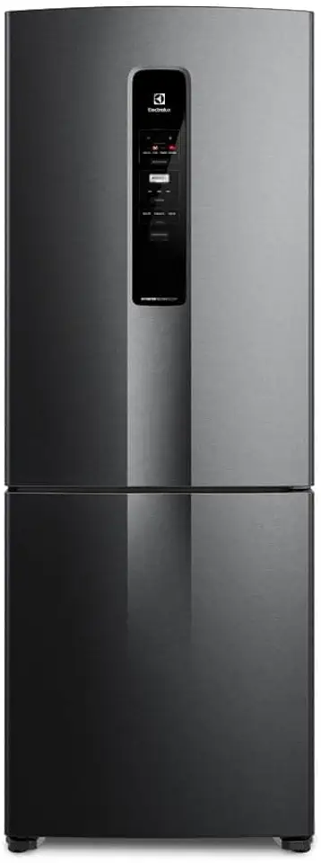 Geladeira Electrolux Frost Free 490L Efficient com AutoSense Inverse Black Inox Look (IB7B) 127 V