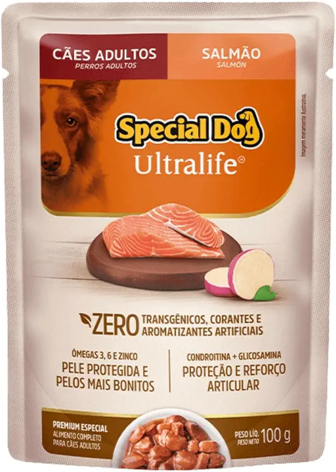 Ração Úmida Special Dog Ultralife para Cães Adulto Sabor Salmão 100g