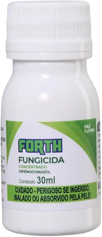 Forth Fungicida Concentrado, Defensivo, Tratamento e Prevenção de Doenças Fúngicas em Plantas Ornamentais, Sistêmico, Difeconazol, 30ml