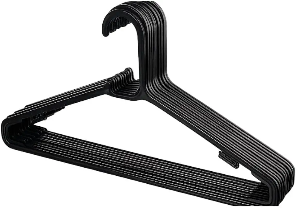 Sanremo - Cabide Plástico Adulto para Roupas Leves, Embalagem com 10 Unidades, Linha Easy