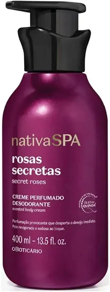 Nativa Spa Rosas Secretas O Boticário Loção Hidratante Desodorante Corporal 400ml