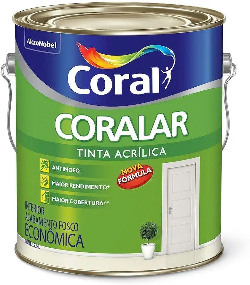 CORALAR ACRÍLICO MAIS DESEMPENHO PALHA 3,6L - CORAL