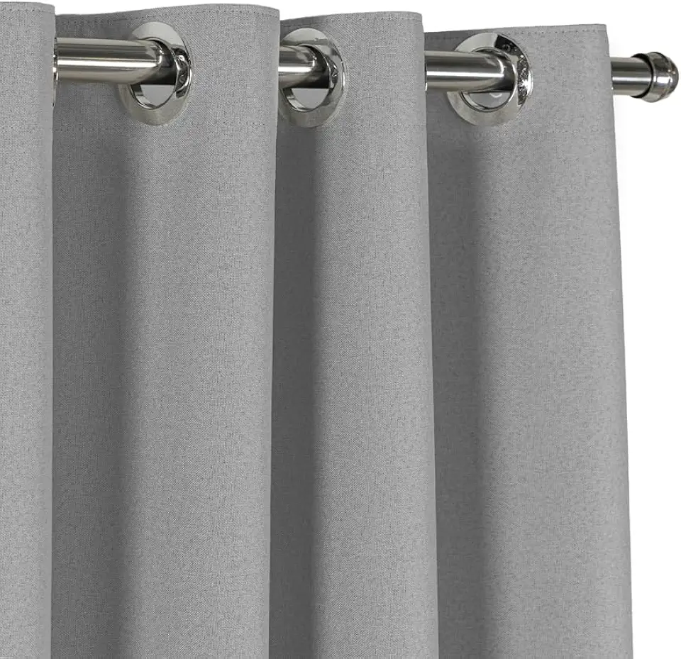 Cortina Blackout Tecido Textura Linho Premium Vedação 100% 2,65x2,50m Corta Luz Quarto Sala Supreme (Cinza)