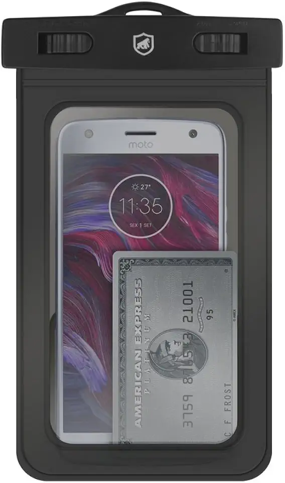 Gshield Capa Case Protetora Aquática, Bolsa Estanque Impermeável à Prova d'Água com Alça Ajustável, Universal para Celular (16,5 x 7,5)