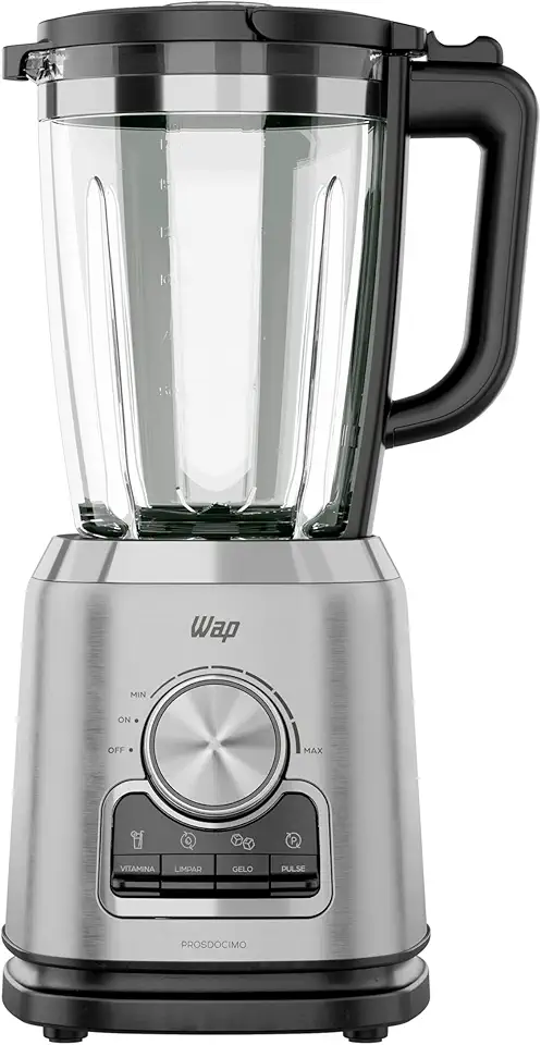 WAP Liquidificador com Copo de Vidro WAP WB2000 2 Litros com Velocidade Variável 900W 127V