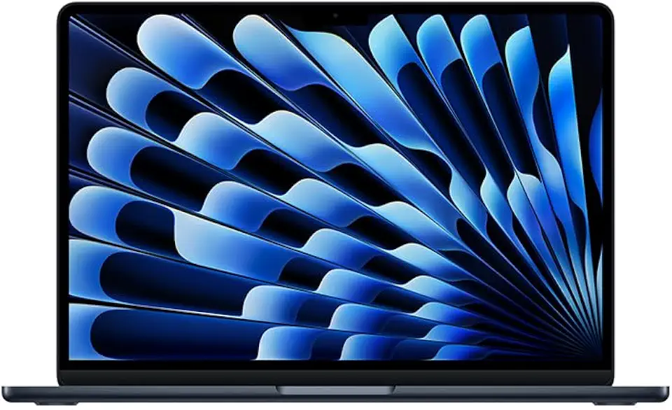 Apple 2025 MacBook Air (de 13 polegadas, Processador M4 da Apple com CPU 10‑core e GPU 8‑core, 16GB Memória unificada, 256 GB) - Meia-noite