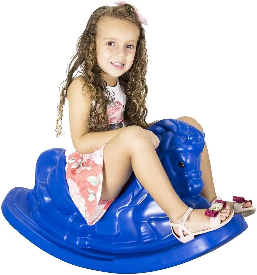 Gangorra Infantil Cavalinho Azul