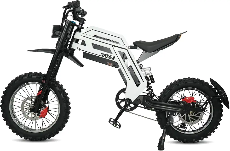 Bicicleta Elétrica Bike GT73 Off-road Profissional Hdj T3000, Bateria 52V 27AH 70Km/h, Até 80Km Autonomia, Ideal para aventuras em montanhas e passeios de adultos