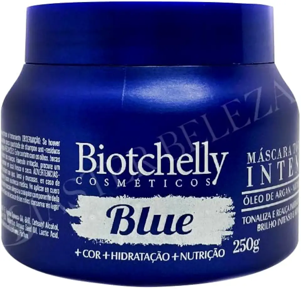 Máscara Matizadora Tonalizante Azul 250g Biotchelly
