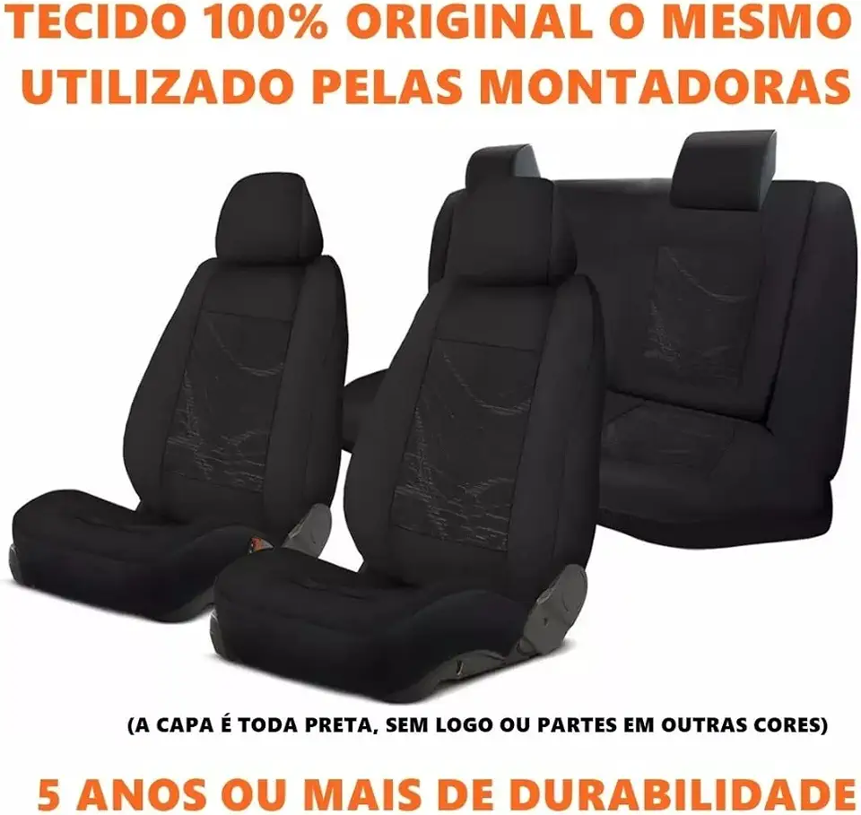 Capa Para Banco de Carro em Tecido Automivo Universal (Spin 5 Lugares)