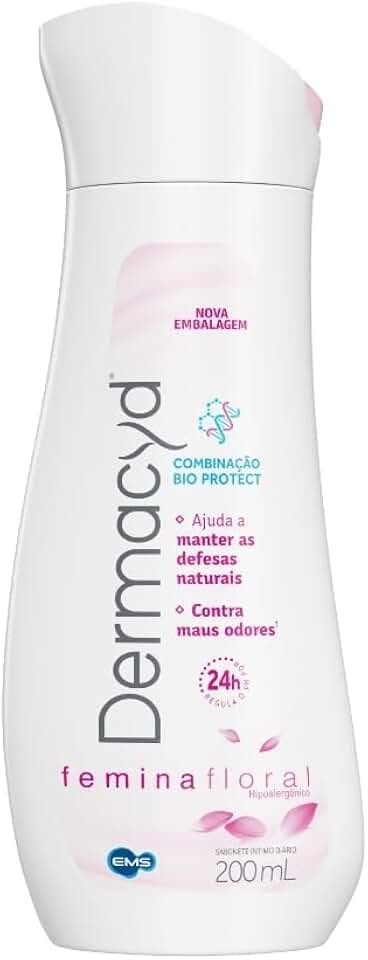 Dermacyd Sabonete Líquido Íntimo Femina 200 ml - pH Equilibrado para Higiene Feminina Diária com Frescor e Proteção