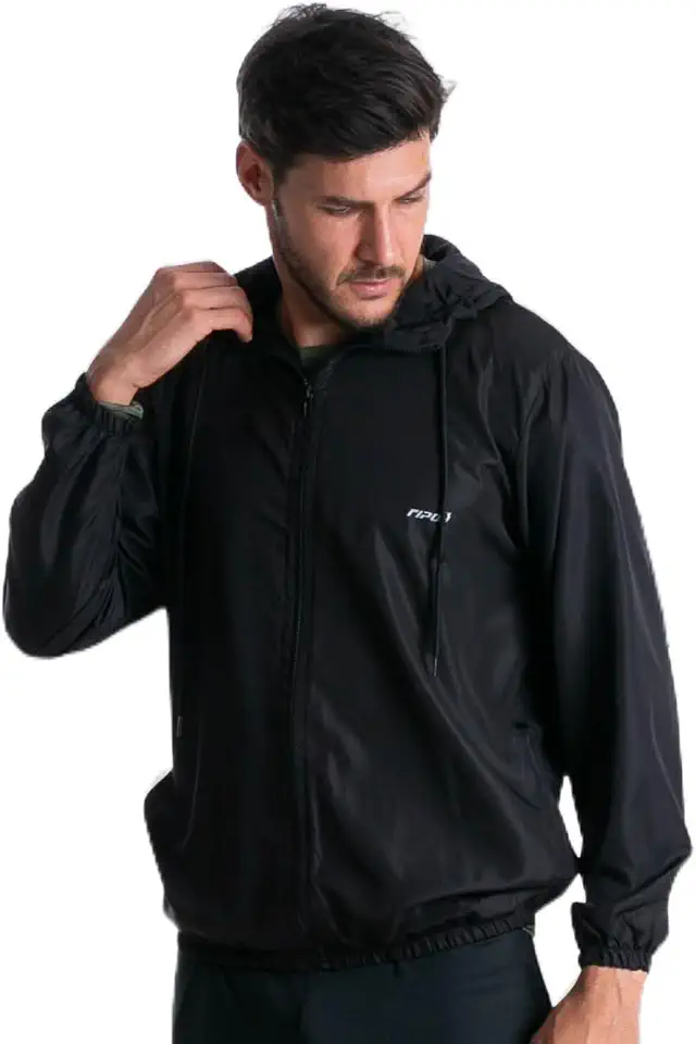 Jaqueta Corta Vento Impermeável Masculina Com Capuz