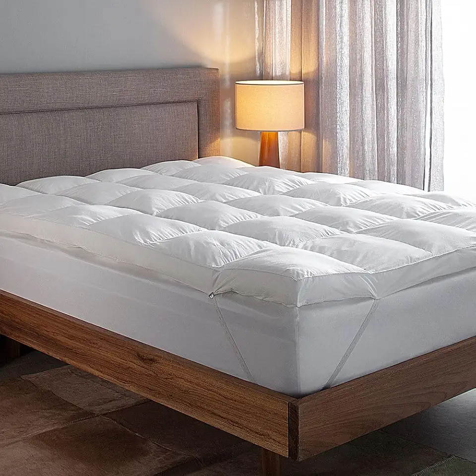 Buddemeyer Pillow Top Queen Vision Fill Gold 100% Algodão Acetinado Branco