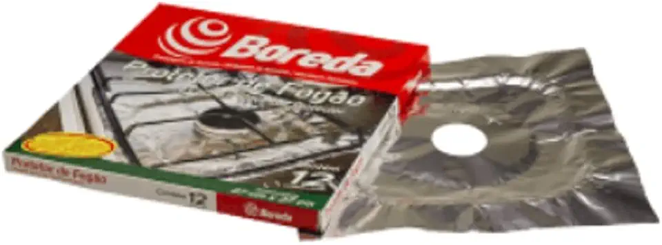 Protetor Forrar Fogão Alumínio 12 Unidades Boca Individual 27x27cm Proteger Manter Limpo Cozinha