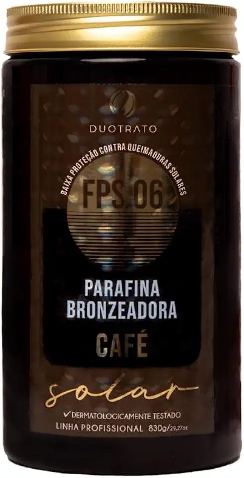 Parafina bronzeador acelerador de bronzeado Duotrato 830g (Café)