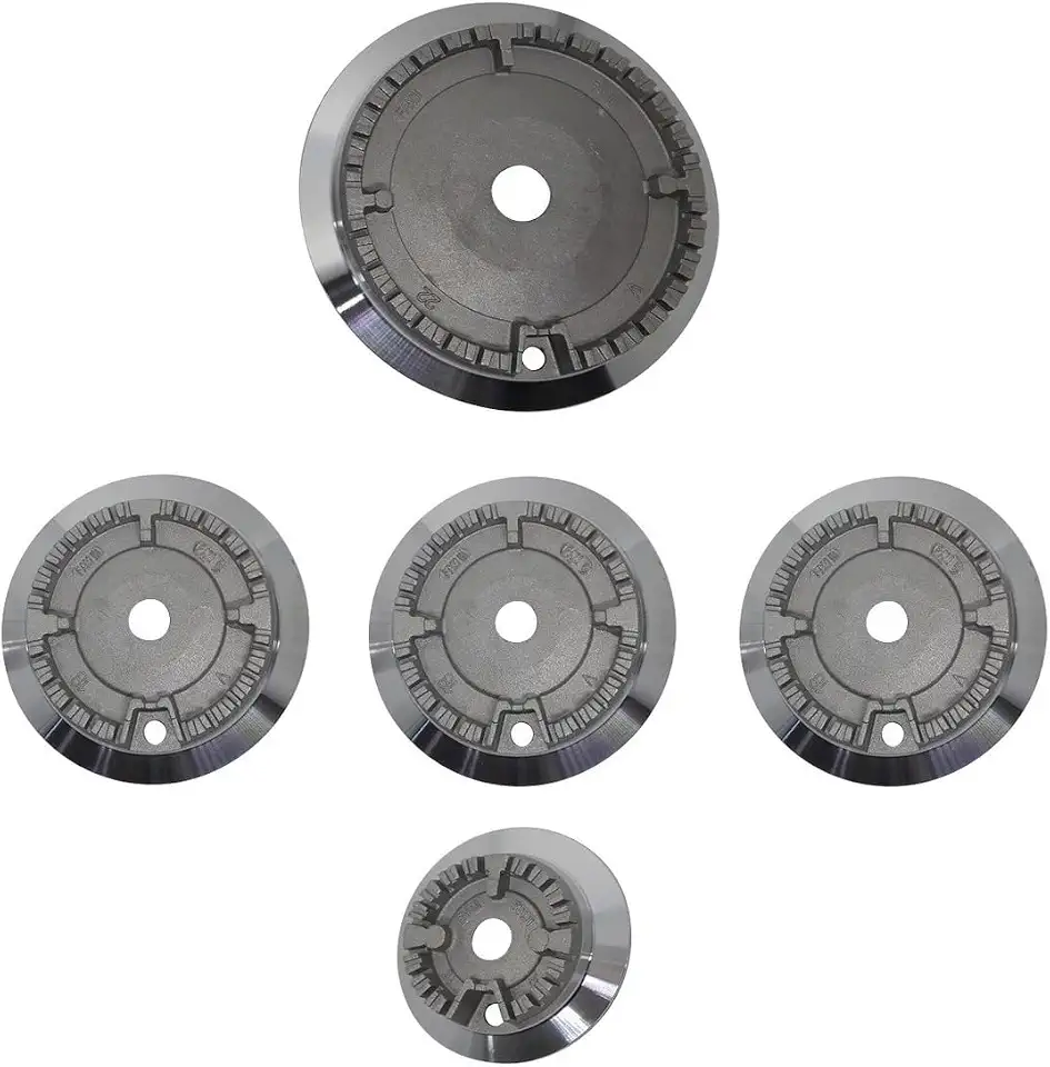 Kit Queimador Com Aba Original Fogão Cooktop Fischer 5 Bocas