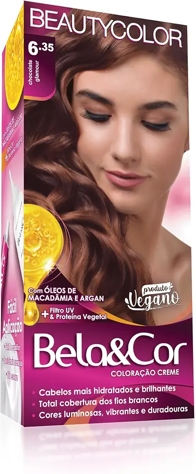 Coloração Bela&Cor - 6.35 Chocolate Glamour