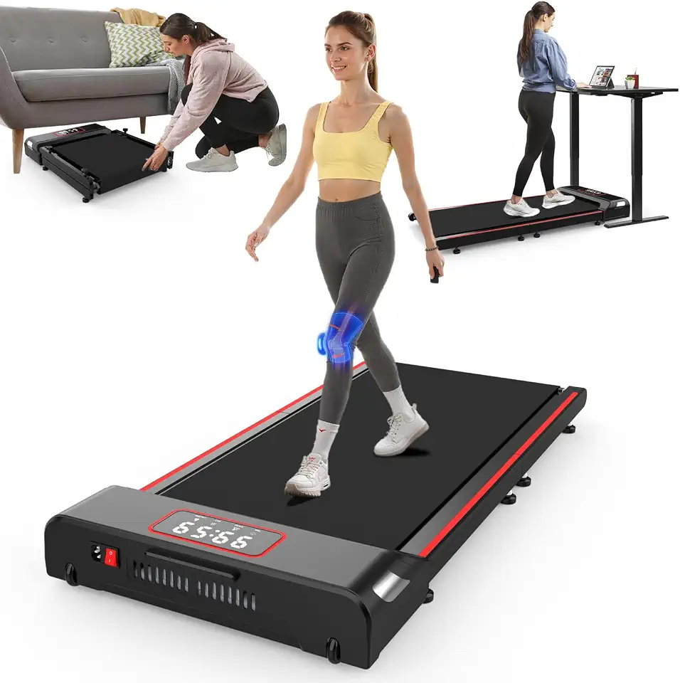 Esteira Eletrônica dobrável para casa e escritório, esteira de 1.5 HP para mesa, pequena, com controle remoto, 120 kg, compactar para espaços pequenos, sem necessidade de montagem-110V