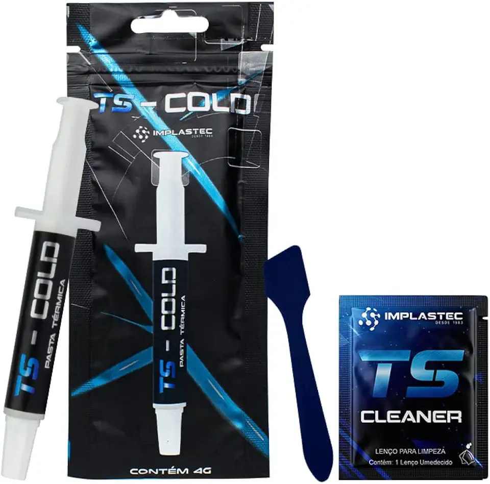 PASTA TÉRMICA TS - COLD 10,5 W/MK SERINGA 4G - IMPLASTEC