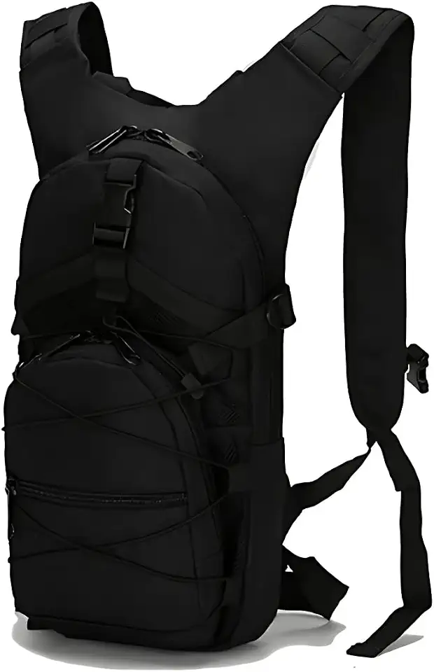 Mochila De Hidratação Bolsa De Agua 3 Litros Com Refil Incluso Bike Ciclismo Acampamento Corrida Trilha Caminhada Cor Preto