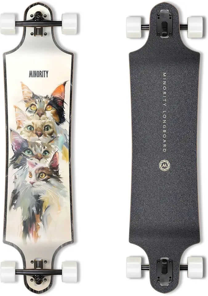 MINORITY Skate Downhill Maple Longboard | Deck de calha de queda de 101,6 cm | Feito para passeio de cruzeiro