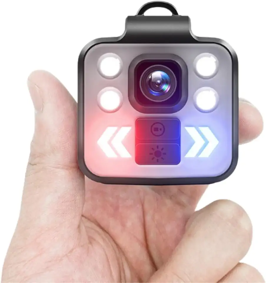 Mini Câmera W8 Capacete Bike Moto Ciclista 1080p Full HD | Sensor de Movimento, Suporte Cabeça Seguro, Com LED