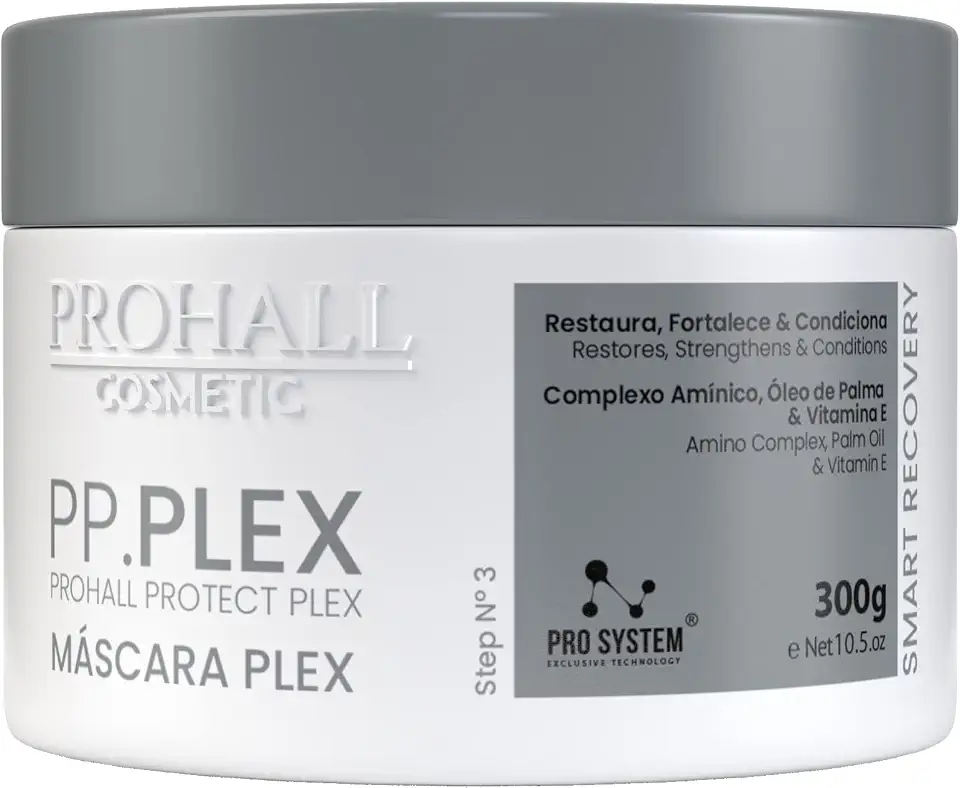 Máscara Capilar Prohall Pp.Plex - Tratamento Plex Profissional Contra Quebra e Elasticidade na Descoloração - 300g
