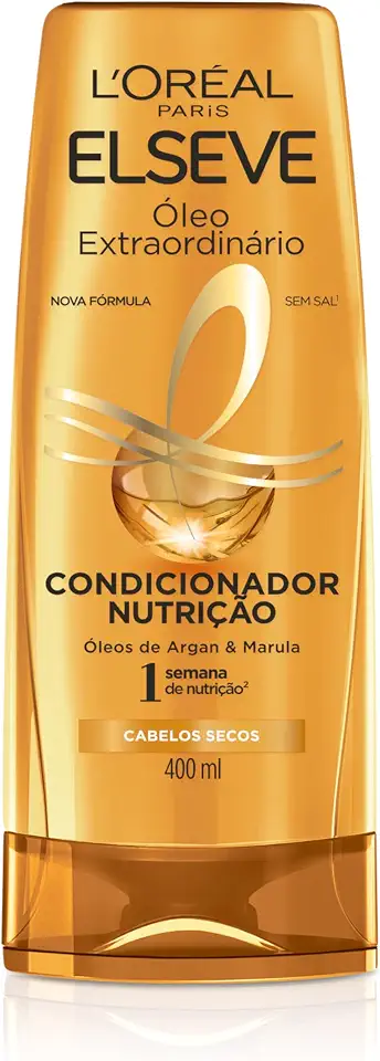 L'Oréal Paris Elseve Condicionador Óleo Extraordinário Nutrição, Brilho e Maciez Intensos, 400ml