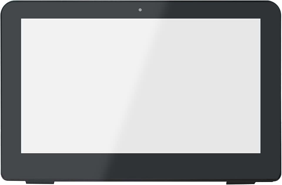 LCDOLED Substituição de 11,6 polegadas Touch Screen Moldura de vidro frontal com placa controladora para HP Pavilion x360 11-k120nw 11-k121nw 11-k122nw 11-k127cl 11-k137cl 11-k199nr (Touch Digitalizador + Moldura + Placa)