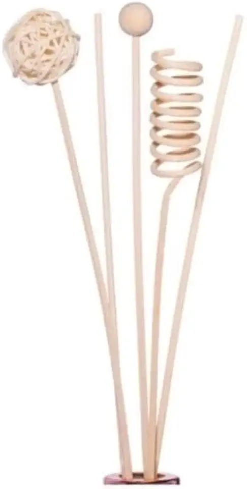 Kit Varetas para Difusor de Aromas Decorativas de Madeira Aromaterapia, Ideal para Decoração de Sala Quarto Escritório no Brasil(5 Unidades)