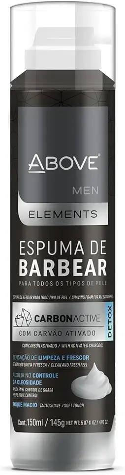 Above Espuma de Barba Carvão Ativado – 150ml