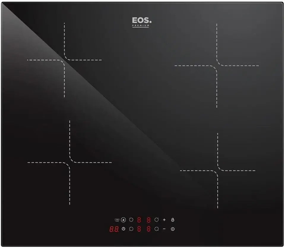 Cooktop de Indução 4 Bocas Eos com Painel Touch Preto 7200w Eci04ep3 220v
