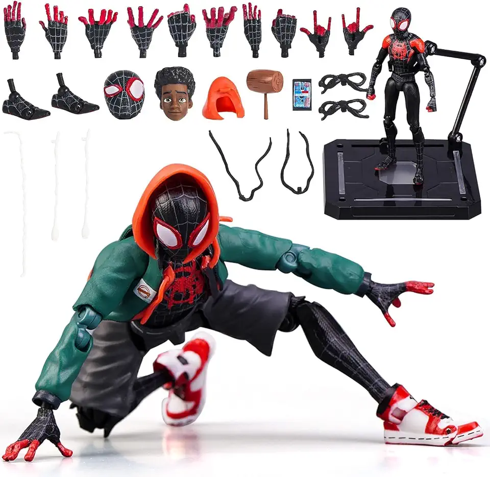 S-piderMan: Into The Spider-Verse Miles Morales Sentinel SV-Action Figure (Exclusive) (Super Heroes)