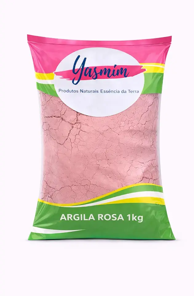 Argila Facial Rosa 1kg – Uso Facial e Corporal – Yasmim Produtos Naturais